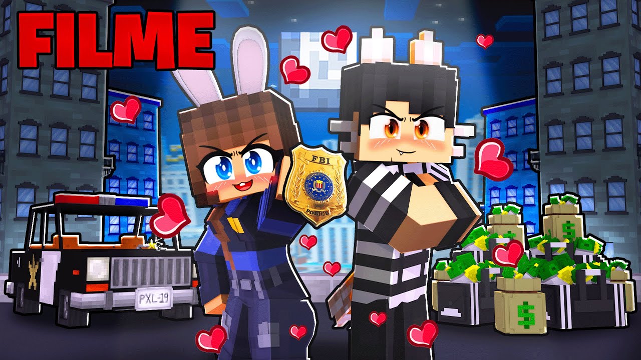 AMOR da POLICIAL COELHA e do LADRÃO RAPOSA - O FILME no Minecraft ◂Miika▸
