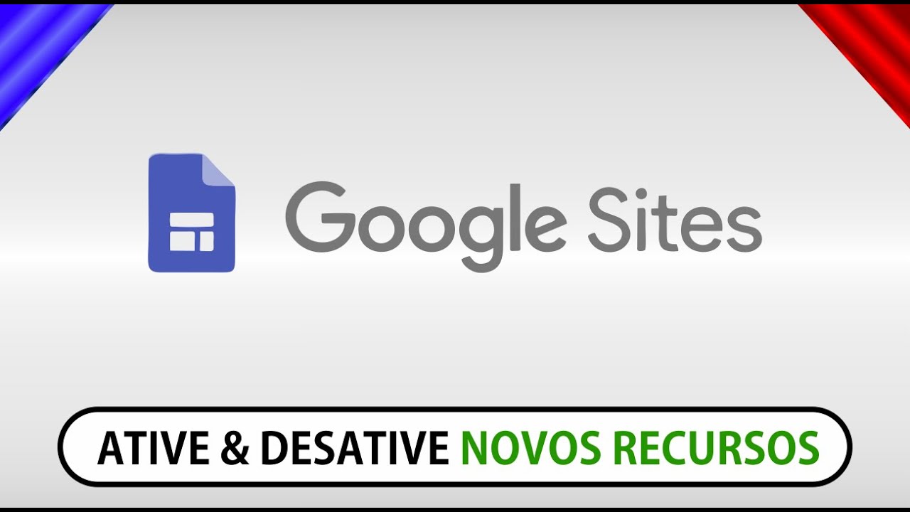 Como configurar o seu site no Google Sites
