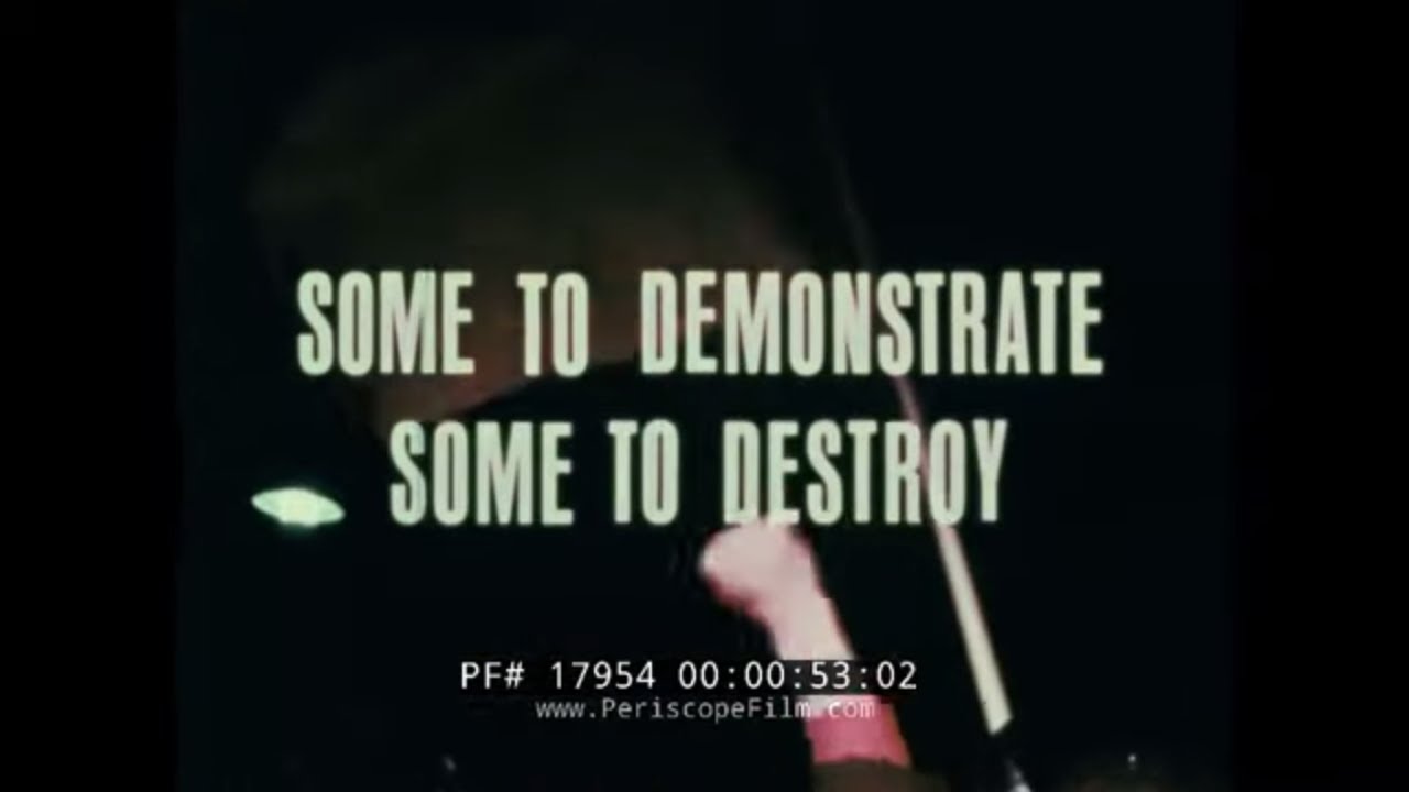 1969 VIETNAM WAR PROTESTS & D.C. POLICE DEPT. FILM  