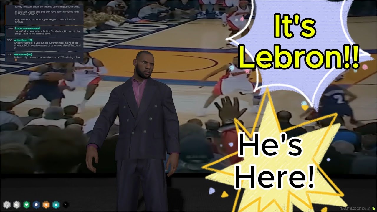 The King is Here! Lebron James Shocks North Cypress | NoPixel 4.0 | GTA