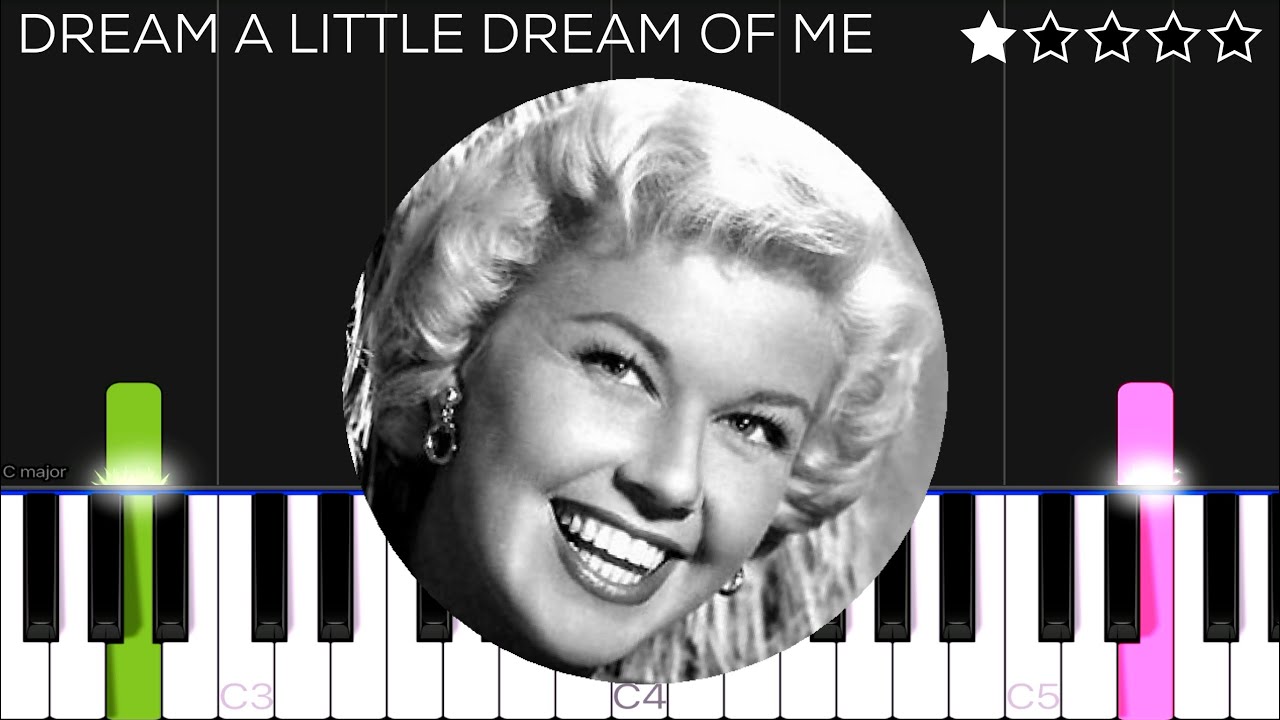Doris Day - Dream A Little Dream Of Me | EASY Piano Tutorial