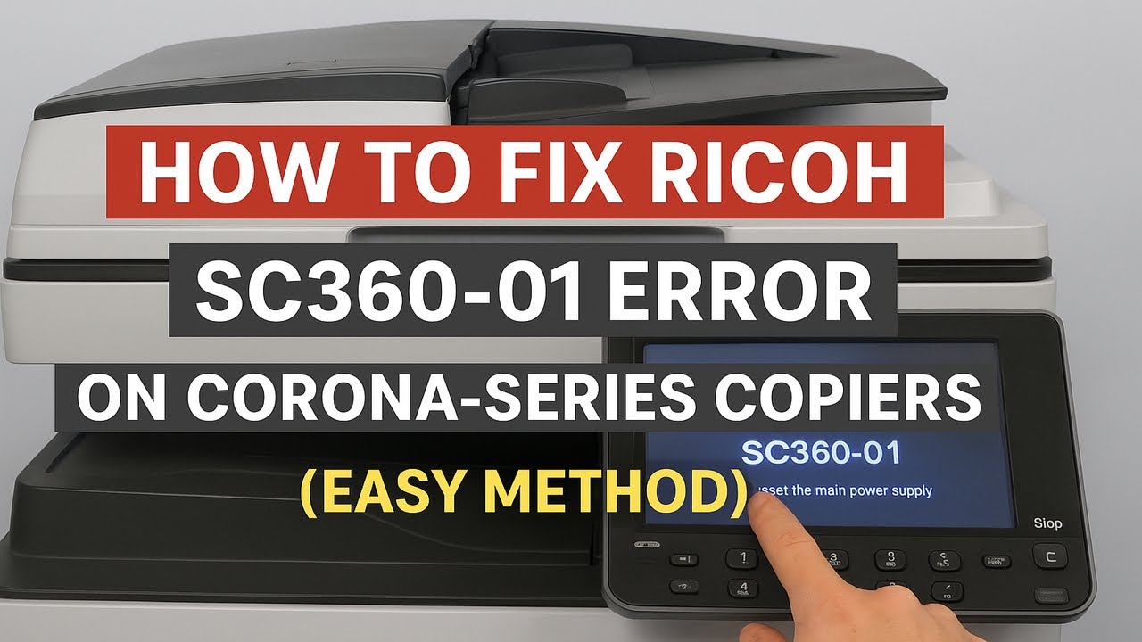 How to Fix Ricoh SC360-01 Error on Corona-Series Copiers (Easy Method)