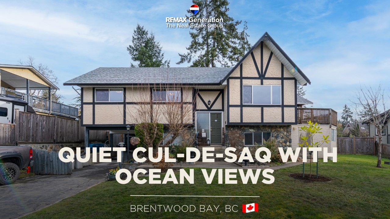 Quiet Cul-De-Saq with Ocean Views  |  7257 Kristin Pl, Brentwood Bay, BC