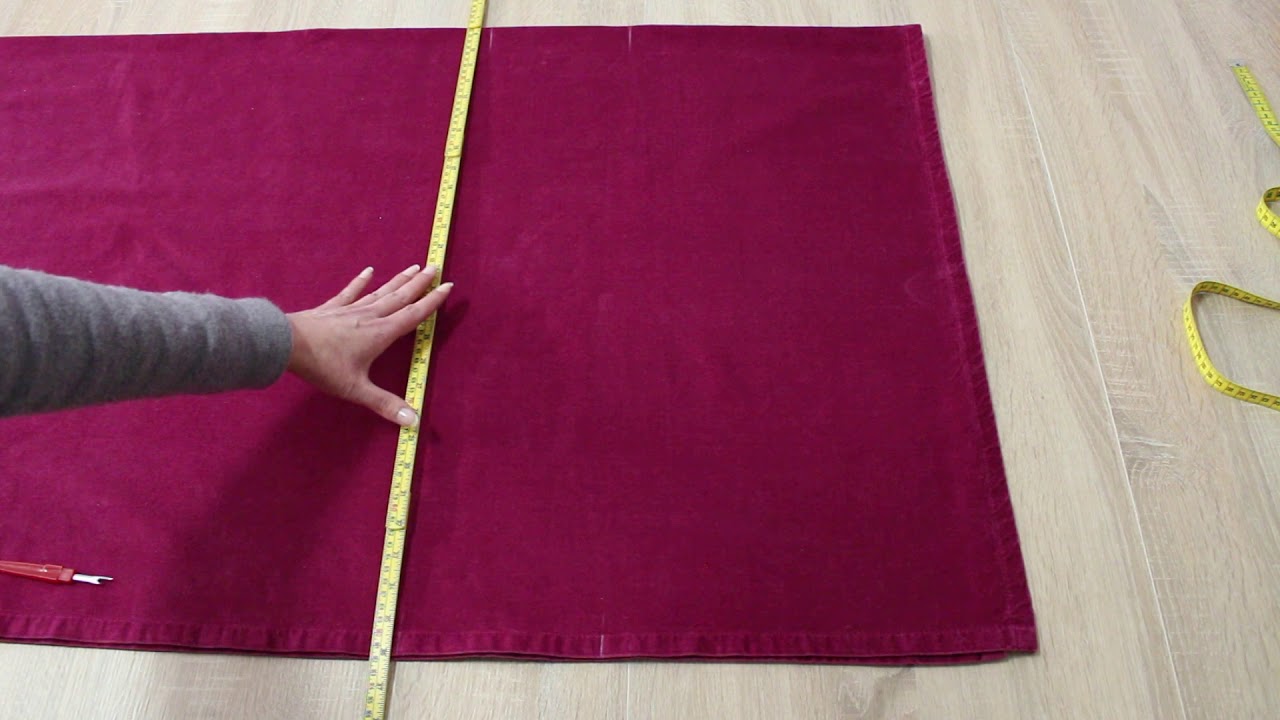 Укоротить и подшить занавески, шторы