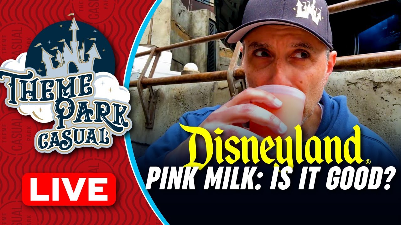 DISNEYLAND LIVE | Pink Milk - Is it Good?