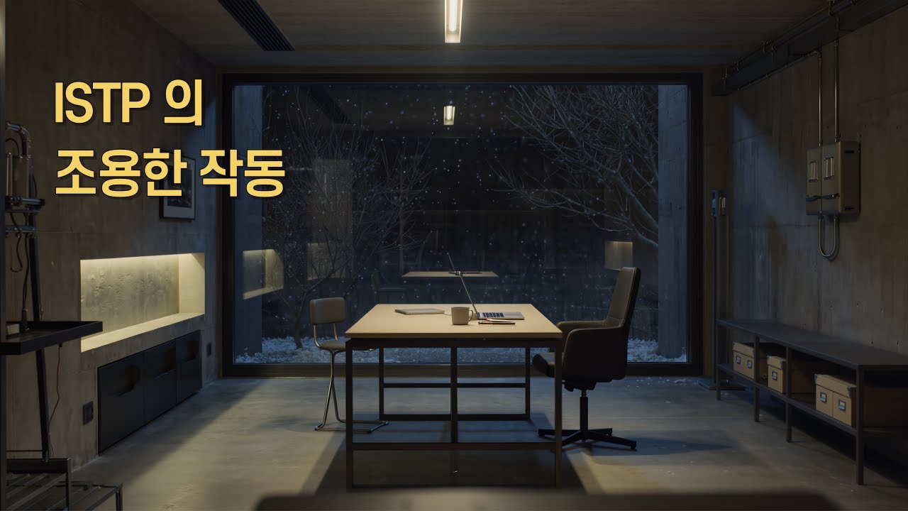 [MBTI 힐링 사운드] ISTP의 조용한 작동,밤의 미니멀 작업 공간 ❄️(ISTP Night Workshop – Minimal Sound)