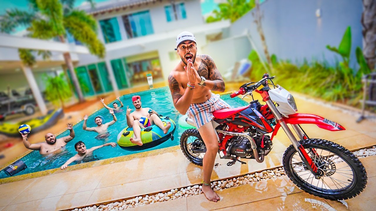 FUI PRA CASA DO LAGO DE MINI MOTO * meus amigos duvidaram * 8° Temporada