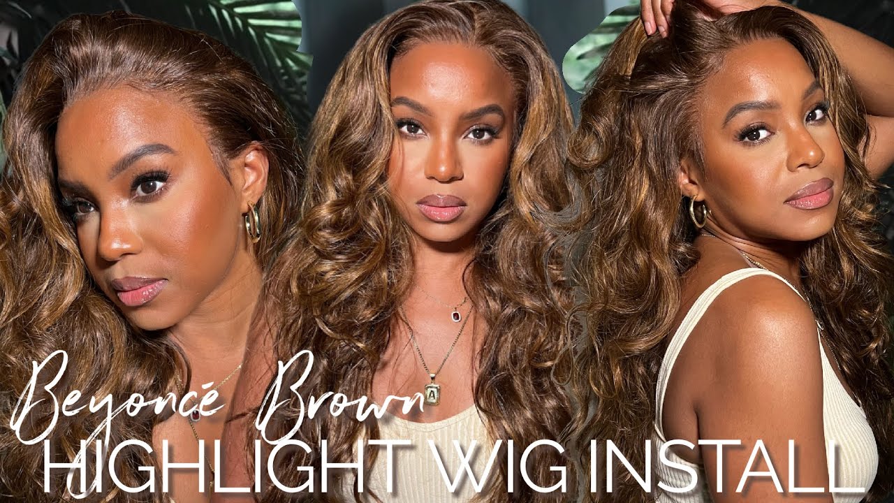 BEYONCE?! *DETAILED* HIGHLIGHT BROWN BODY WAVE WIG INSTALL! UNICE HAIR | ALWAYSAMEERA