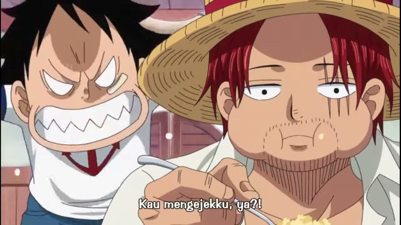 Luffy memakan buah iblis | Momen lucu luffy memakan buah gomu gomu no mi