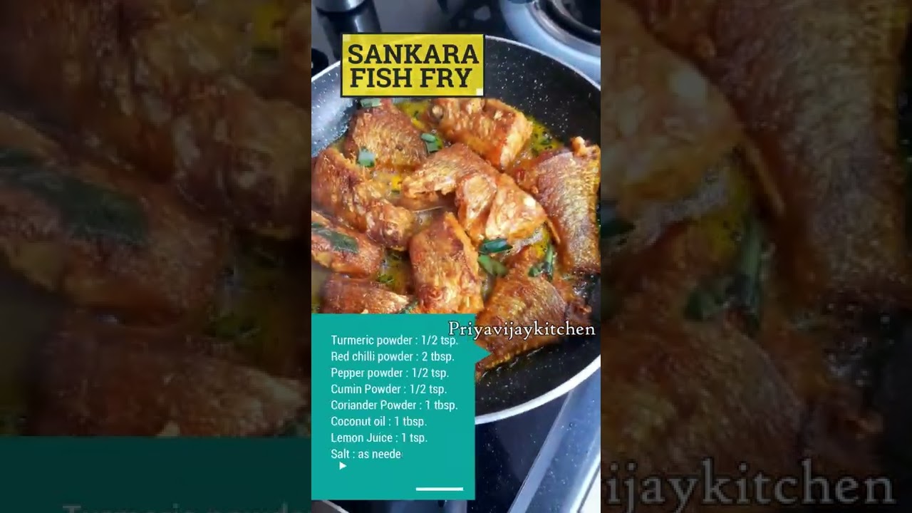 🐠சங்கரா மீன் ப்ரை🐠 - Sankara Fish Fry Recipe !