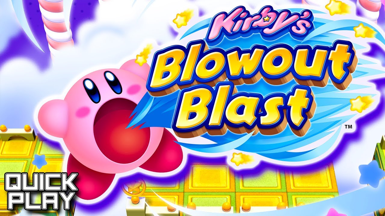 Kirby's Blowout Blast Gameplay! All Regular Worlds and Ending! (Quick Play)