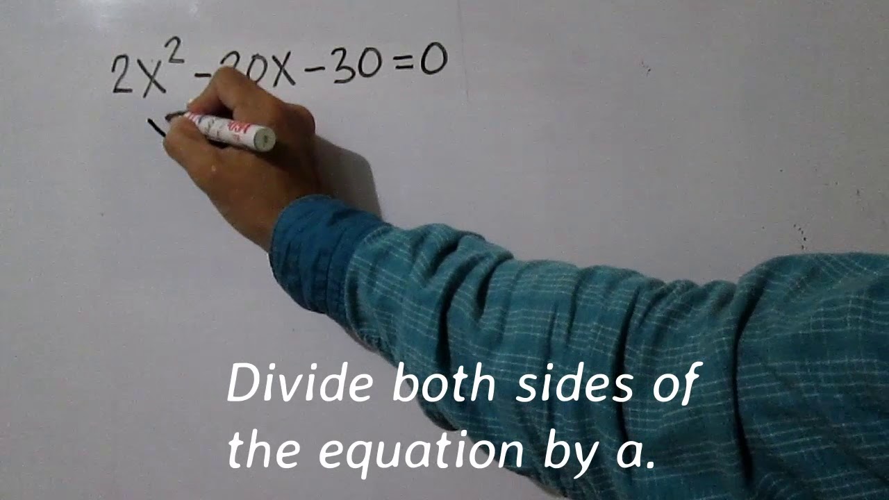 Solving Quadratic Equations by Completing the Square