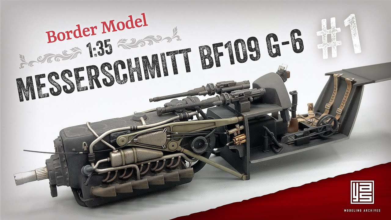 BORDER MODEL 1:35 Messerschmitt Bf109 G-6 を作る［Part 1］- 日本語字幕 -