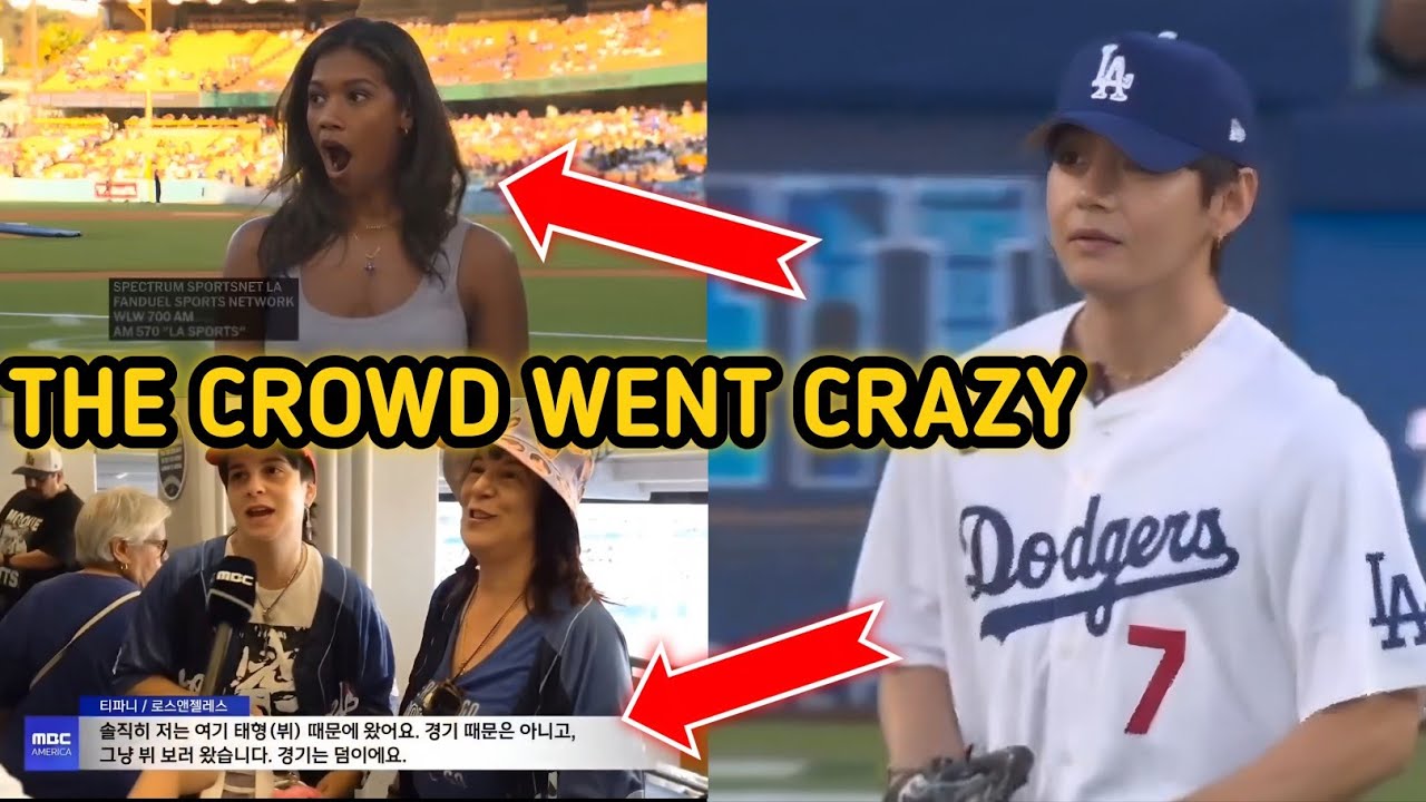 30 минут назад! Признания и восторги фанатов Taehyung на стадионе Dodgers шокировали всех!