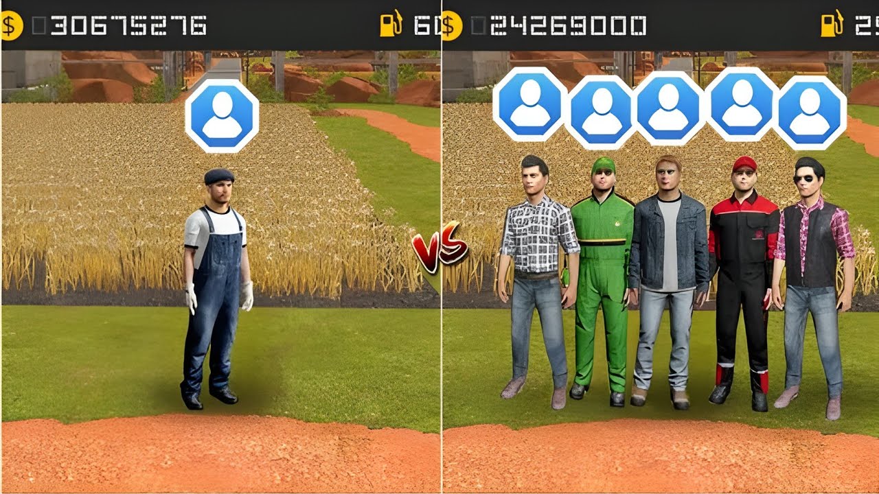 Fs 18 Multiplayer Vs Single Player Gameplay  Comparison 