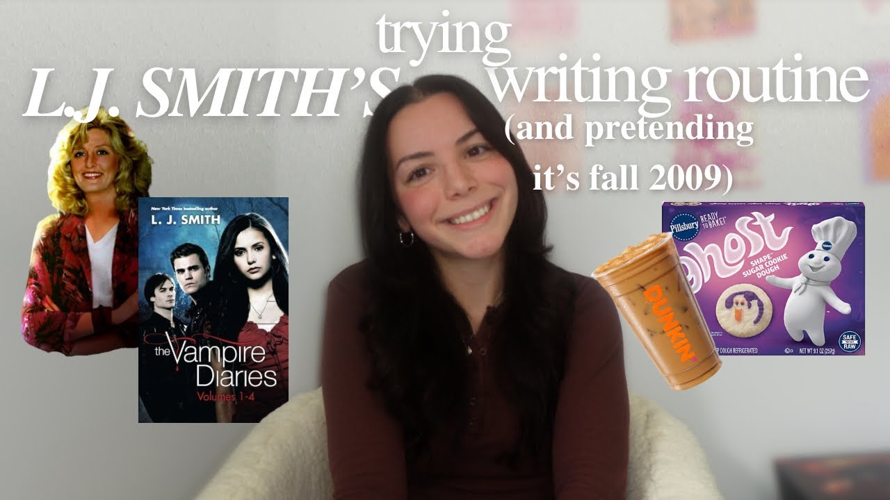 writing vlog | I follow LJ Smith’s writing routine + pretend it’s fall 2009 🍂 🍁 