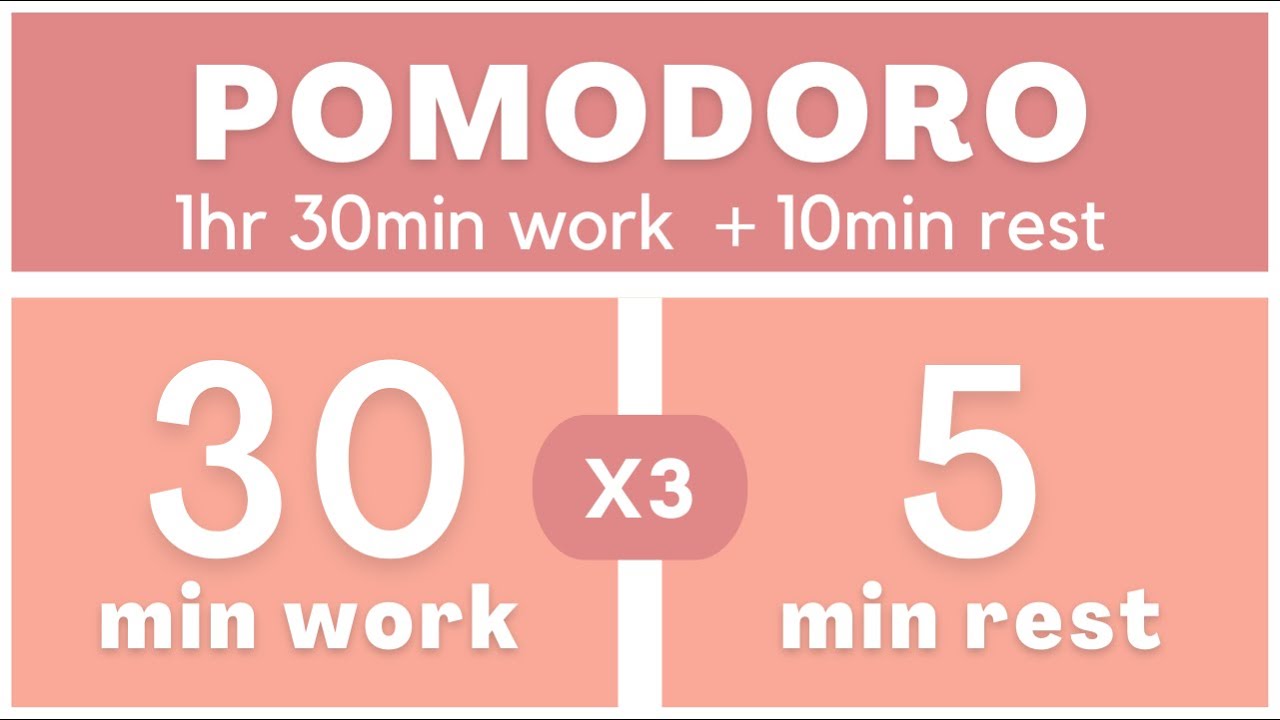 Técnica Pomodoro 30/5 - Pomodoro Timer