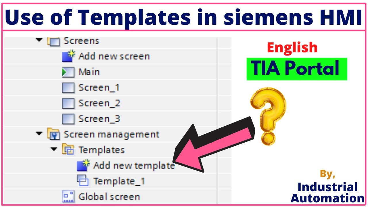Что такое функция шаблона в Siemens HMI? | Экономьте время проектирования с помощью шаблонов | Ан...