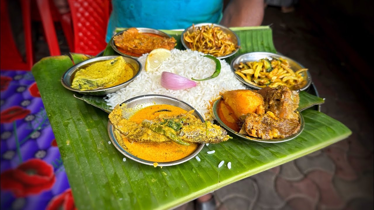 Affordable Bengali Breakfast & Lunch at Kolkata Office Para | Kolkata Street Food | Bengali Food
