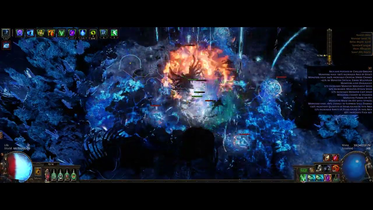 POE Standard Delve 9k 0 button clear. (3.28 Teaser)