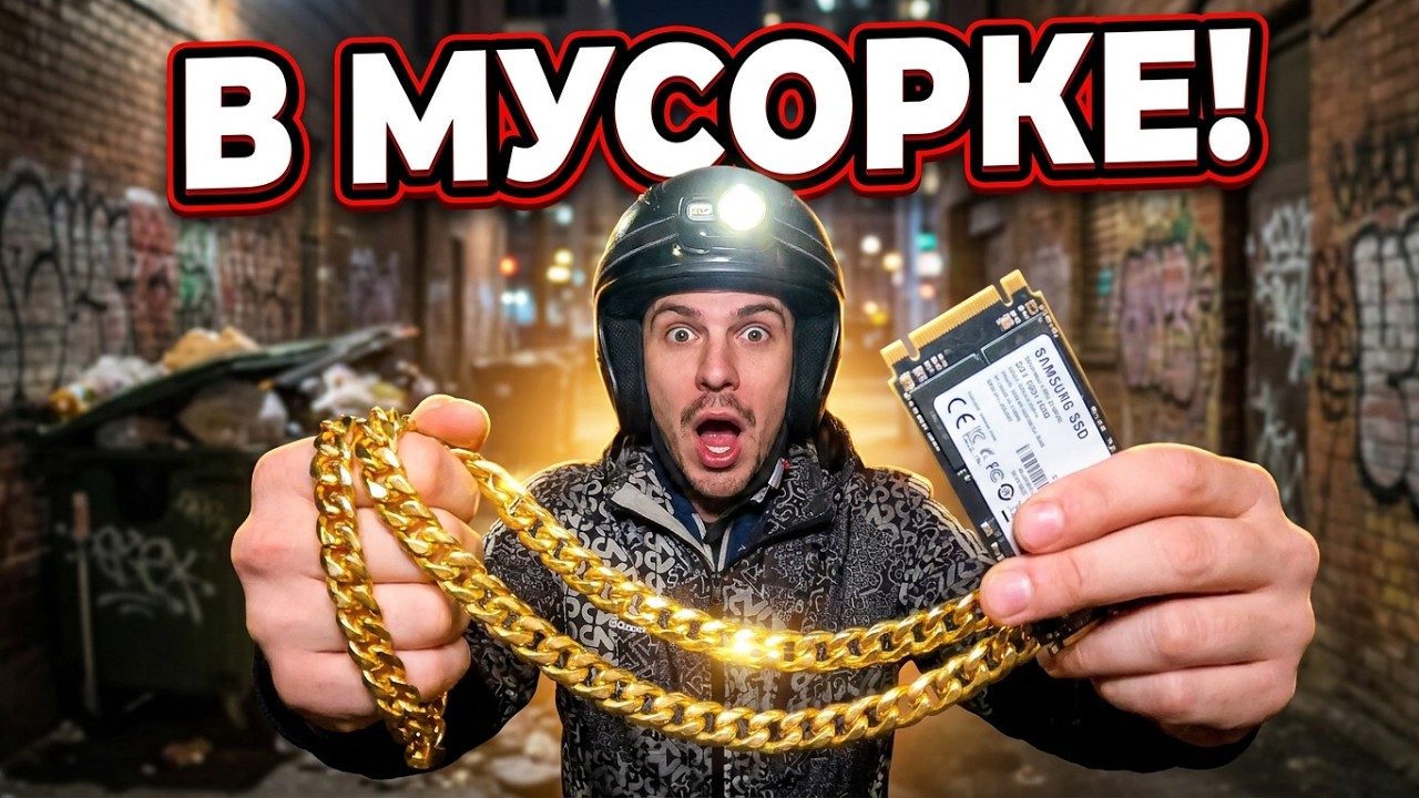 ШТРЭБУХ нашли ЗОЛОТО В МУСОРКЕ. Как я зарабатываю лазая по мусоркам! Шокирующие находки в КРАСНОДАРЕ