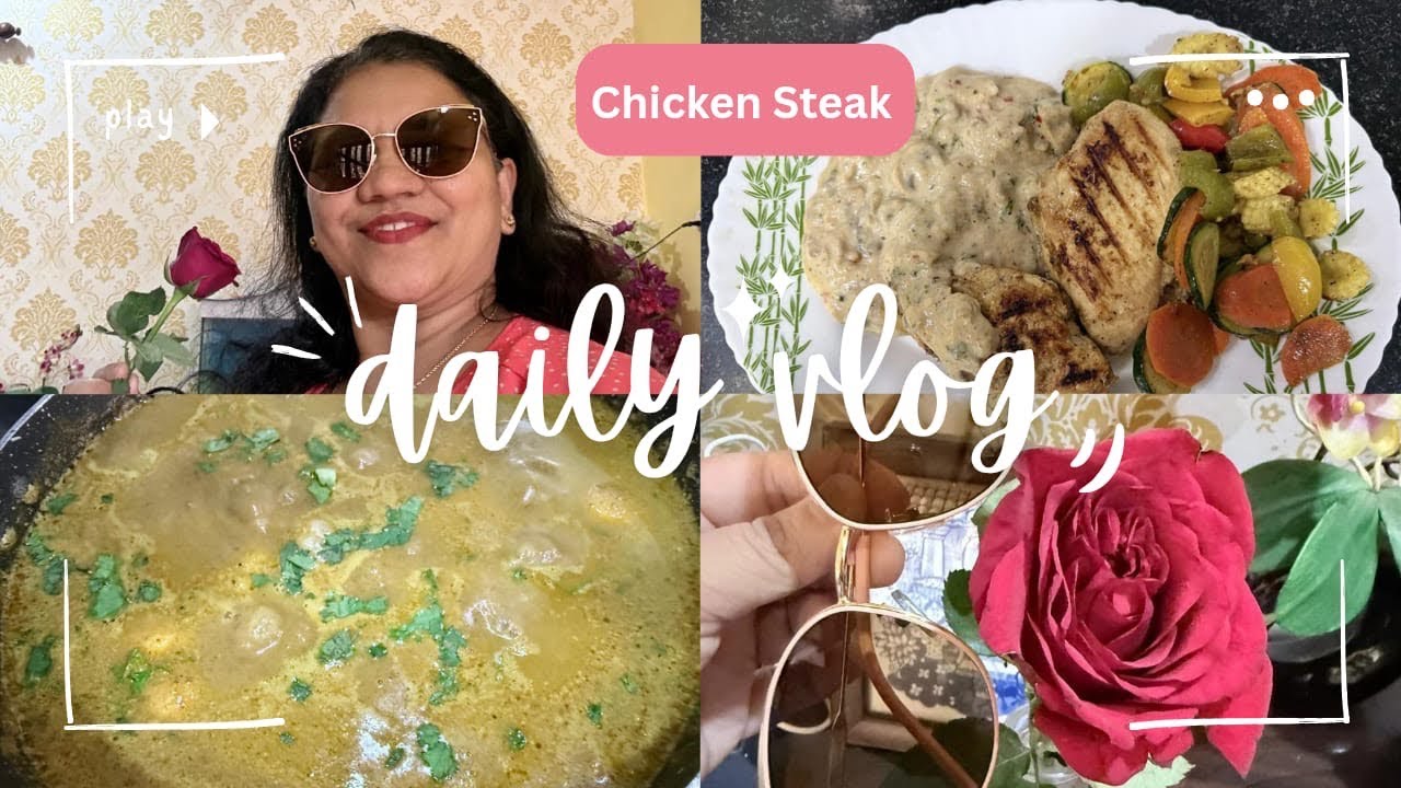  Got a suprise from Hubby l Made Chicken Steak l Made Goan Egg Curry l Konkani Vlog 