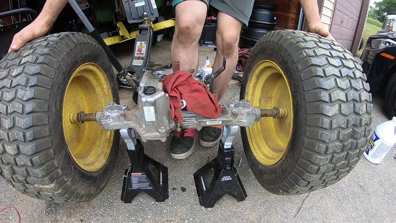 JOHN DEERE L120 TRANSAXLE FLUID CHANGED TWICE FOUND PERFECT MIX