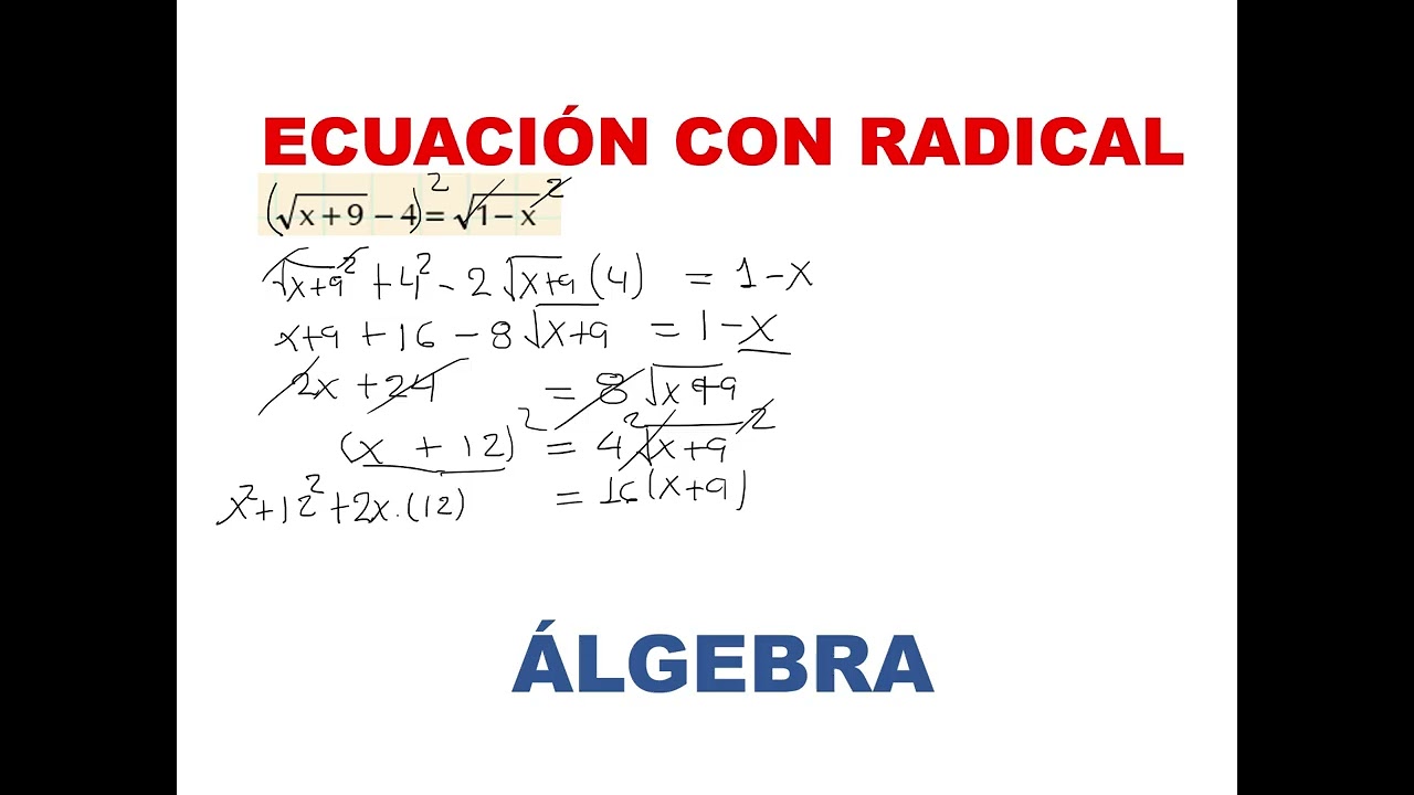 🔥 ¡ECUACIONES CON RADICALES: El Secreto para Resolverlas Fácilmente! 🚀