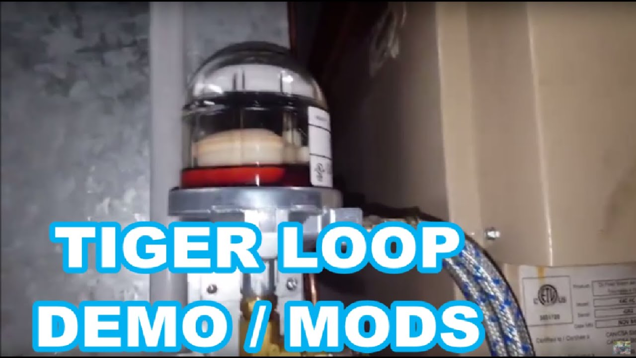 TIGER LOOP OIL De-Aerator DEMO Beckett oil burner   TIGERLOOP PLUS OTHER HEATER MODS