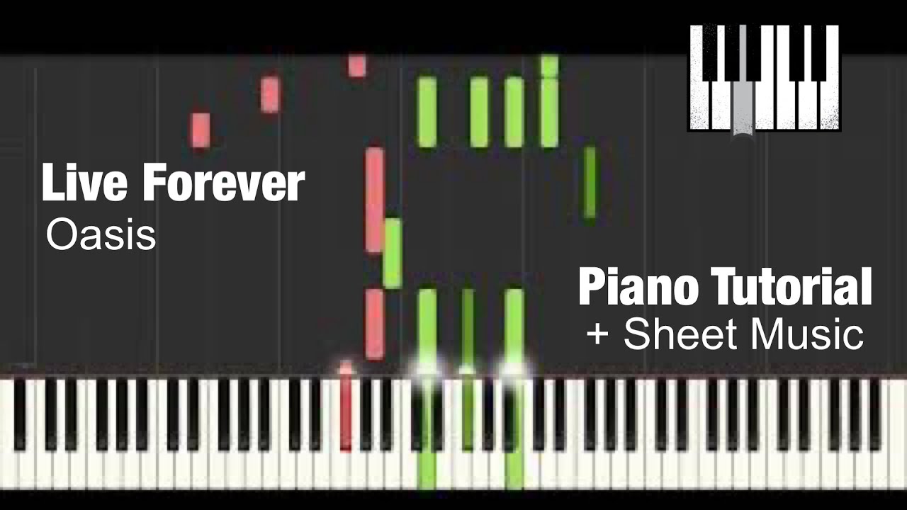 (How To Play) Live Forever - OASIS - Piano Tutorial + Sheet Music