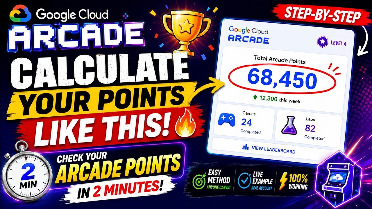 Google Cloud Arcade: Calculate Your Points Like THIS! 🔥
