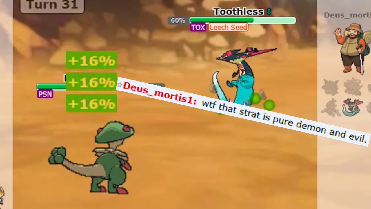 IMMORTAL BRELOOM REFUSED TO DIE VS THIS NOOB ON POKEMON SHOWDOWN!!