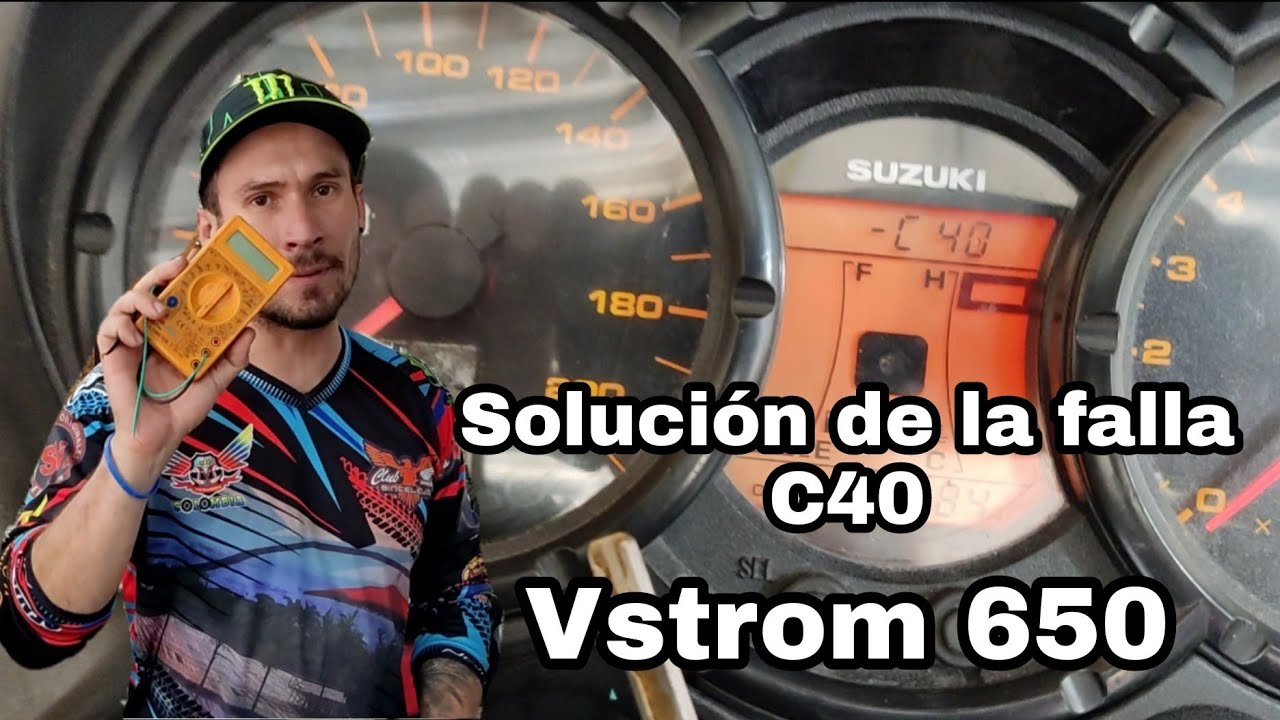 Falla C40 en v strom 650 // solución #vstrom #falla #soluciones