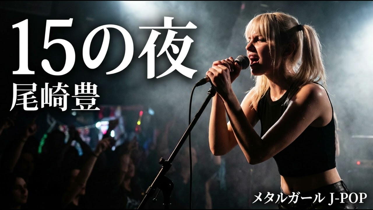 15の夜 - 尾崎豊【海外メタルガールが歌ってみた】(J-POP AI Metal Rock Cover)