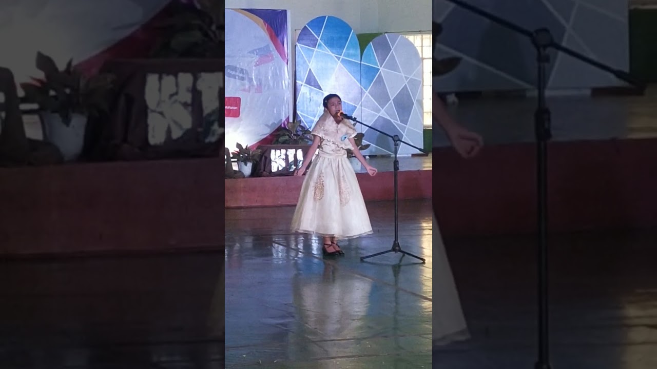 Buwan ng wika Paligsahan sa Pagbigkas ng Tula 2024 Champion Katharina Palacio JHS/SHS Level