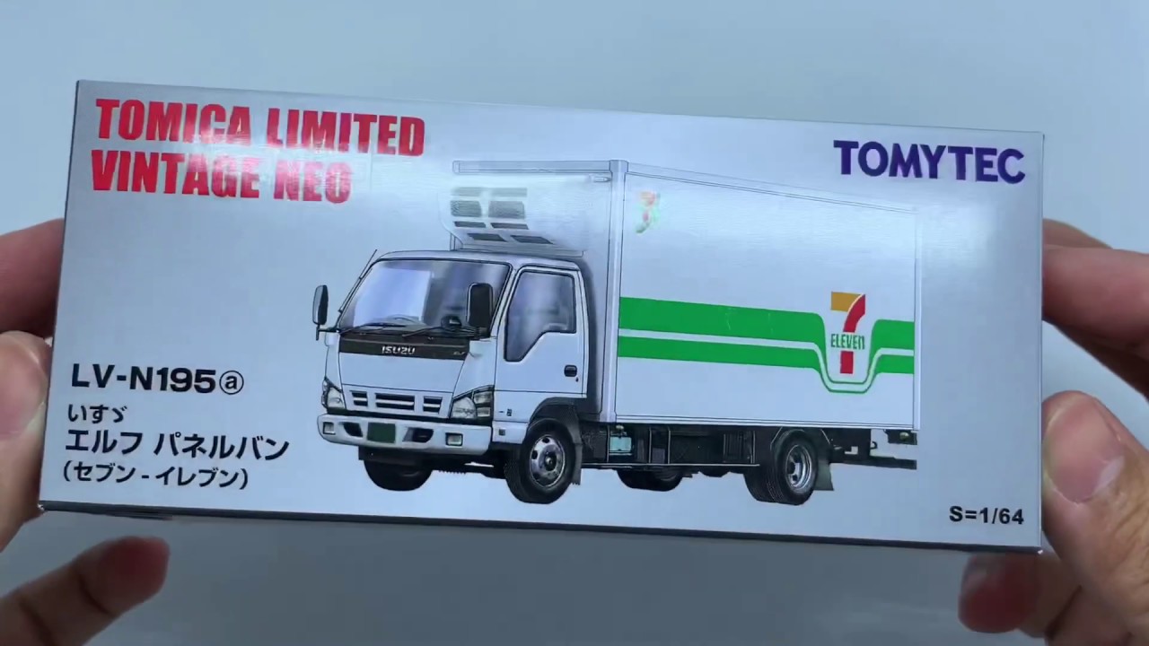 Tomica Limited Vintage Neo - LV N195a Isuzu Elf Panel Van (7-Eleven)