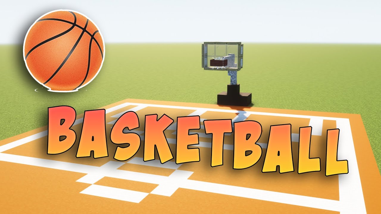 BASKETBALL COURT in MINECRAFT bauen TUTORIAL