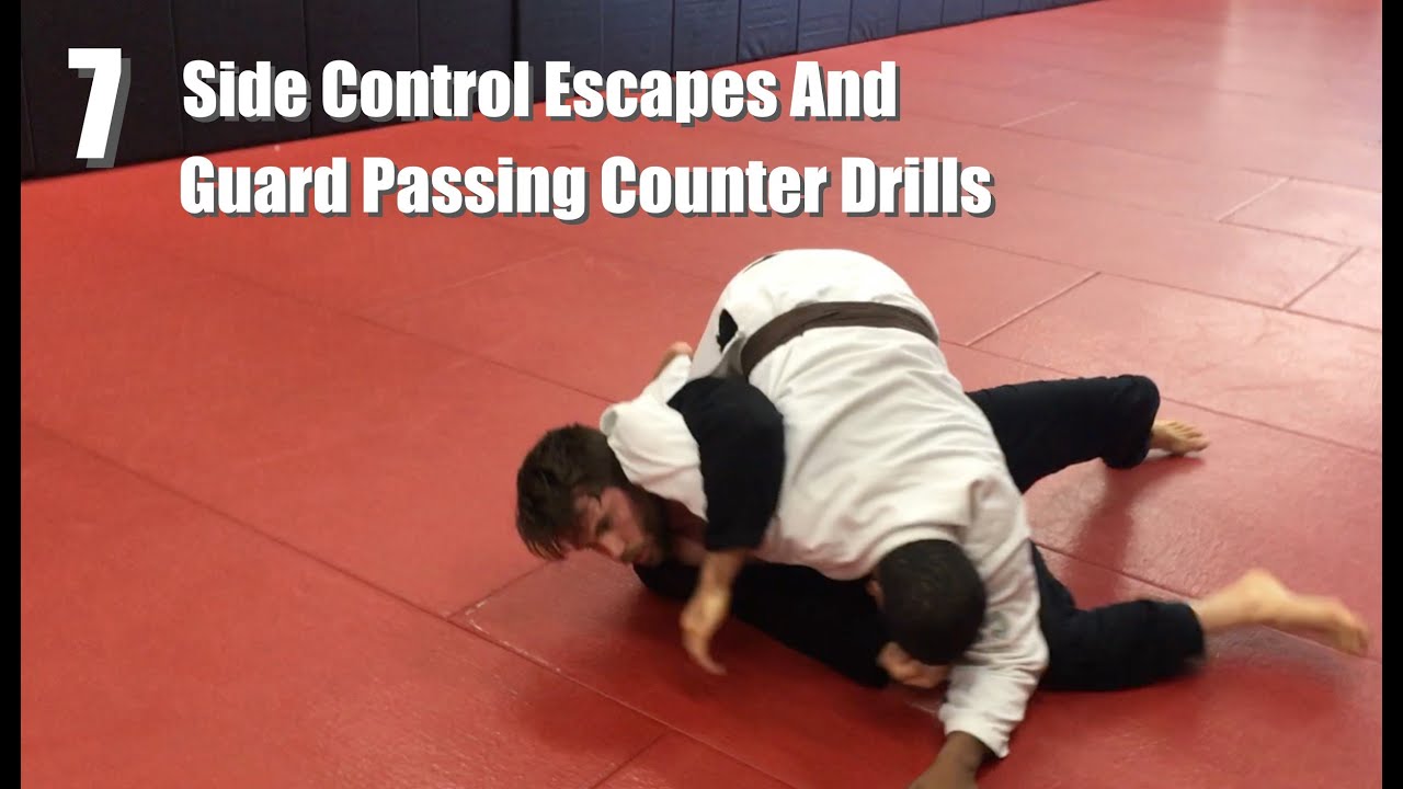 7 BJJ Side Control Escape And Guard Passing Counter Drills