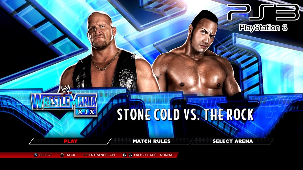 WWE 2K14 PS3 - Stone Cold Steve Austin VS The Rock (Retro) [2K][mClassic]
