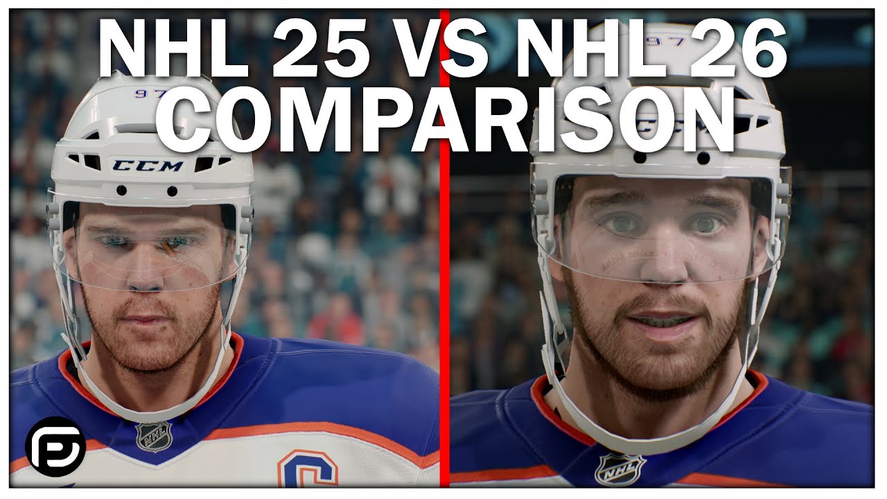 NHL 25 vs NHL 26 - Player Model Comparison