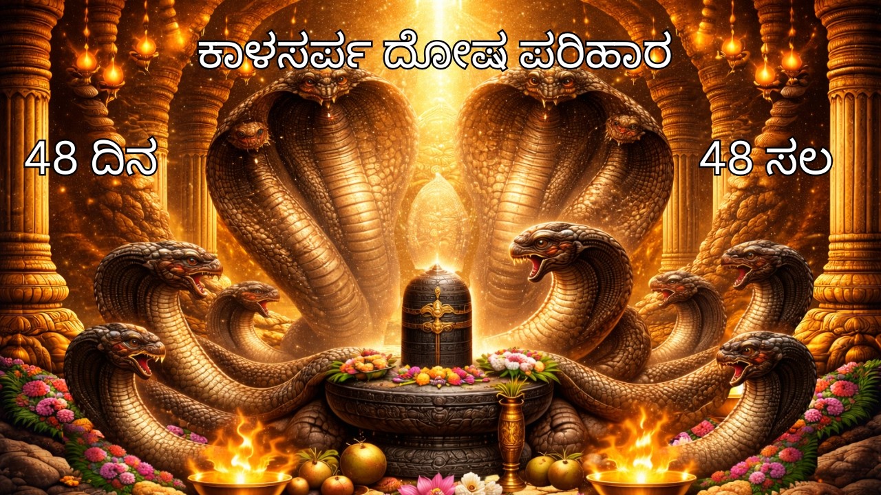 ಕಾಲ ಸರ್ಪ ದೋಷ ನಿವಾರಣ ಸ್ತೋತ್ರ | ಎಲ್ಲಾ ಅಡಚಣೆಗಳನ್ನು ದೂರ ಮಾಡುವ ಶಕ್ತಿಶಾಲಿ ಮಂತ್ರ