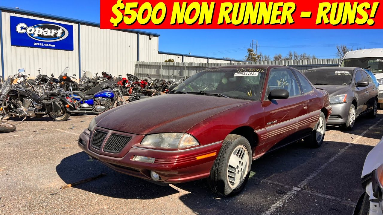 Copart Walk Around + Carnage 1-25-22 + $500 70K Mile 93 Grand AM!