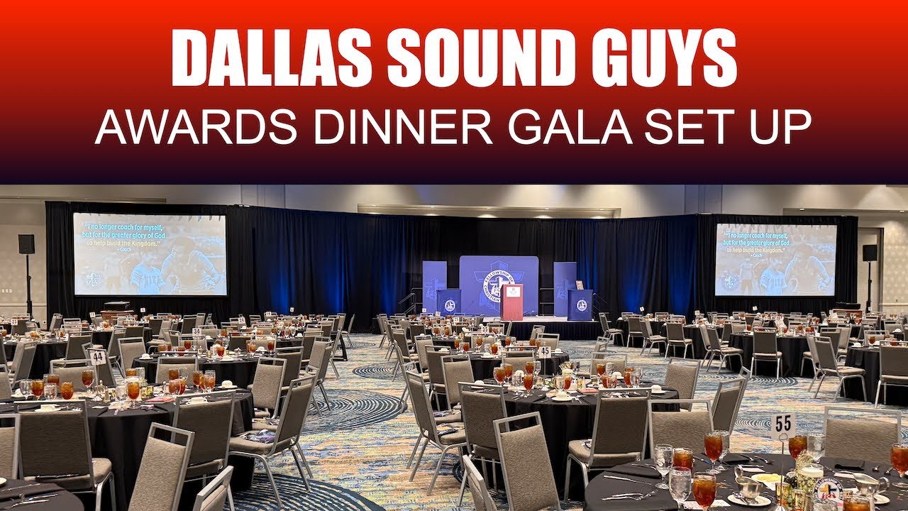 Ballroom Gala AV Setup | Pro Audio & Lighting Walkthrough by Dallas Sound Guys