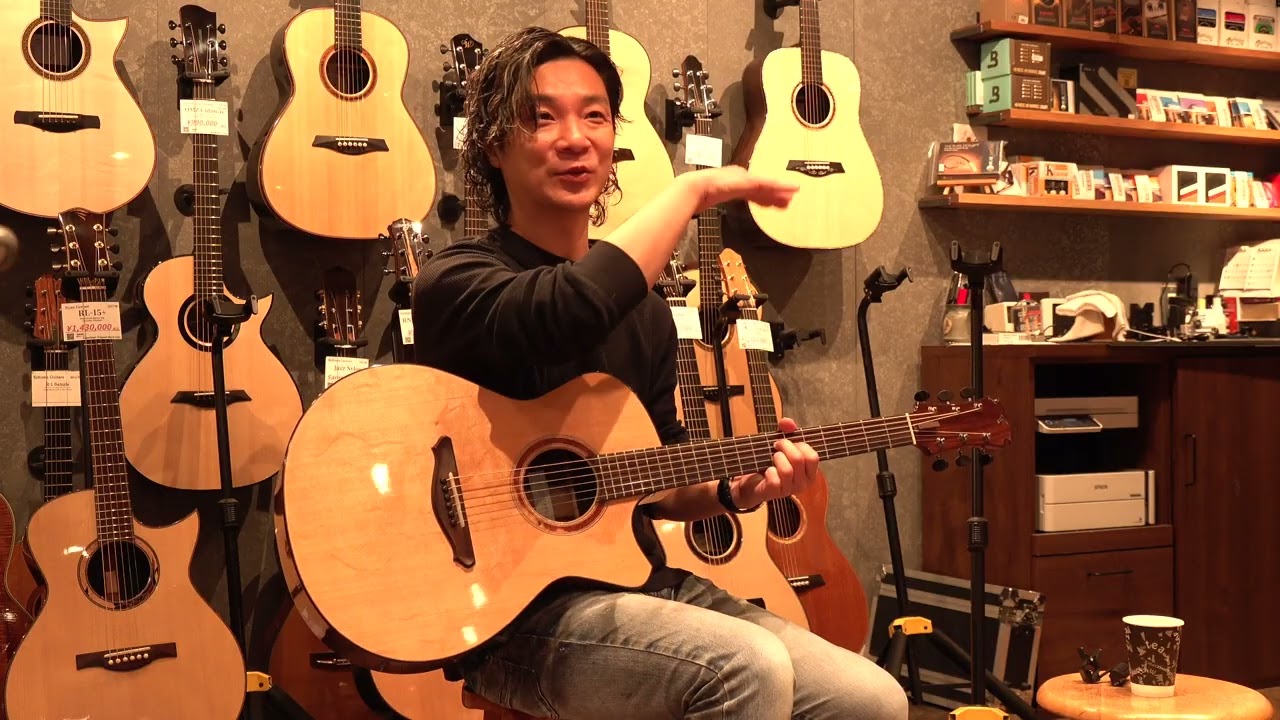 Fujii Guitars OM Cutaway (2018) Blue-G & Yuki Matsui