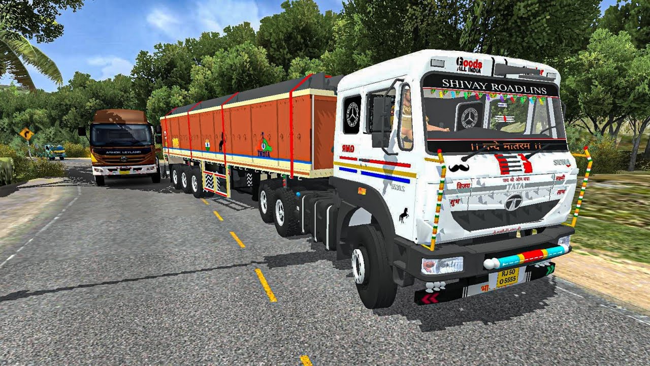 🚛 TATA Signa Truck Driving | Transport The Big Rods 🛣️ Bussid HD Realistic Gameplay ✅