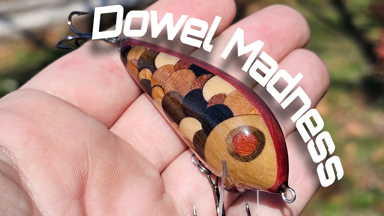 Custom Crankbait made from dowels