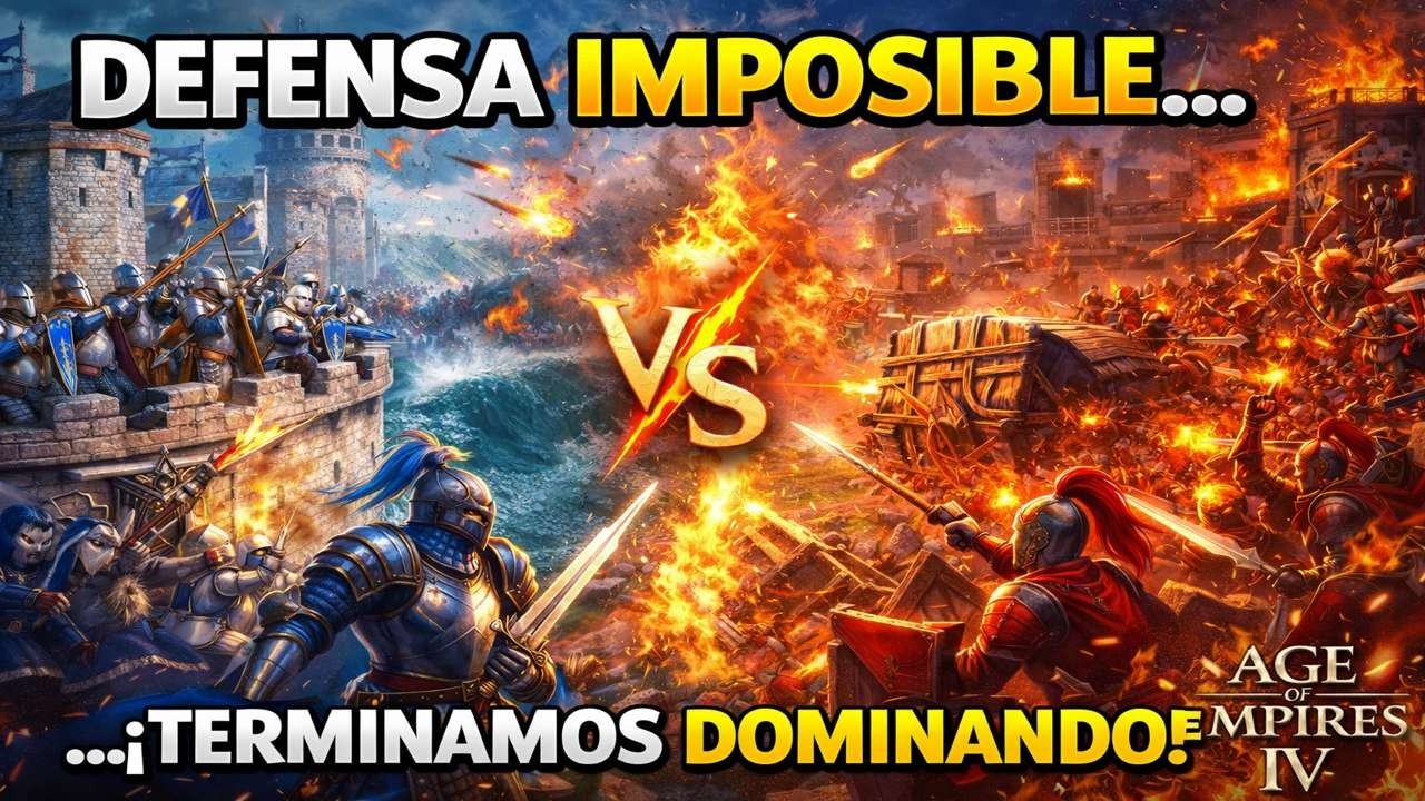 NOS ATACARON SIN PARAR… PERO ESTA DEFENSA CAMBIÓ TODO | AoE IV
