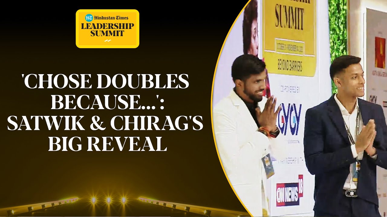 World No.1 Shuttle Pair Satwiksairaj & Chirag Narrate Their Rise To The Top | HTLS 2023