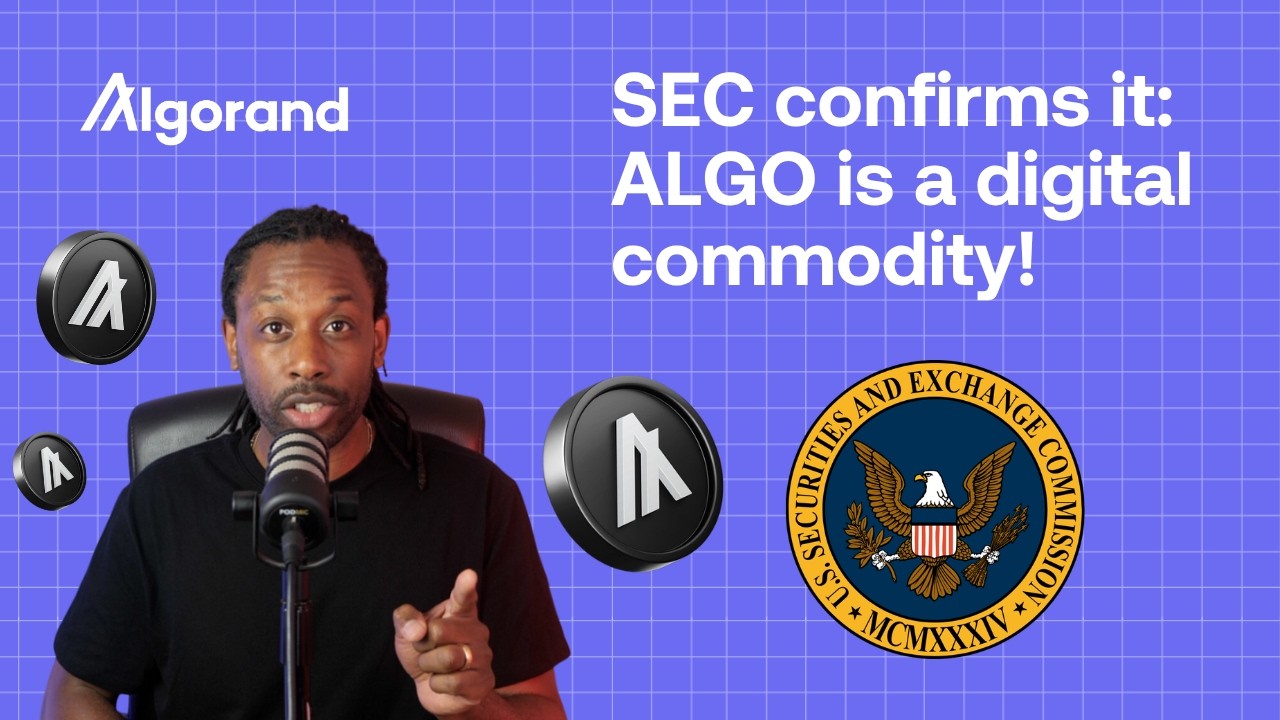 SEC spoke: ALGO is not a security, it's a digital commodity