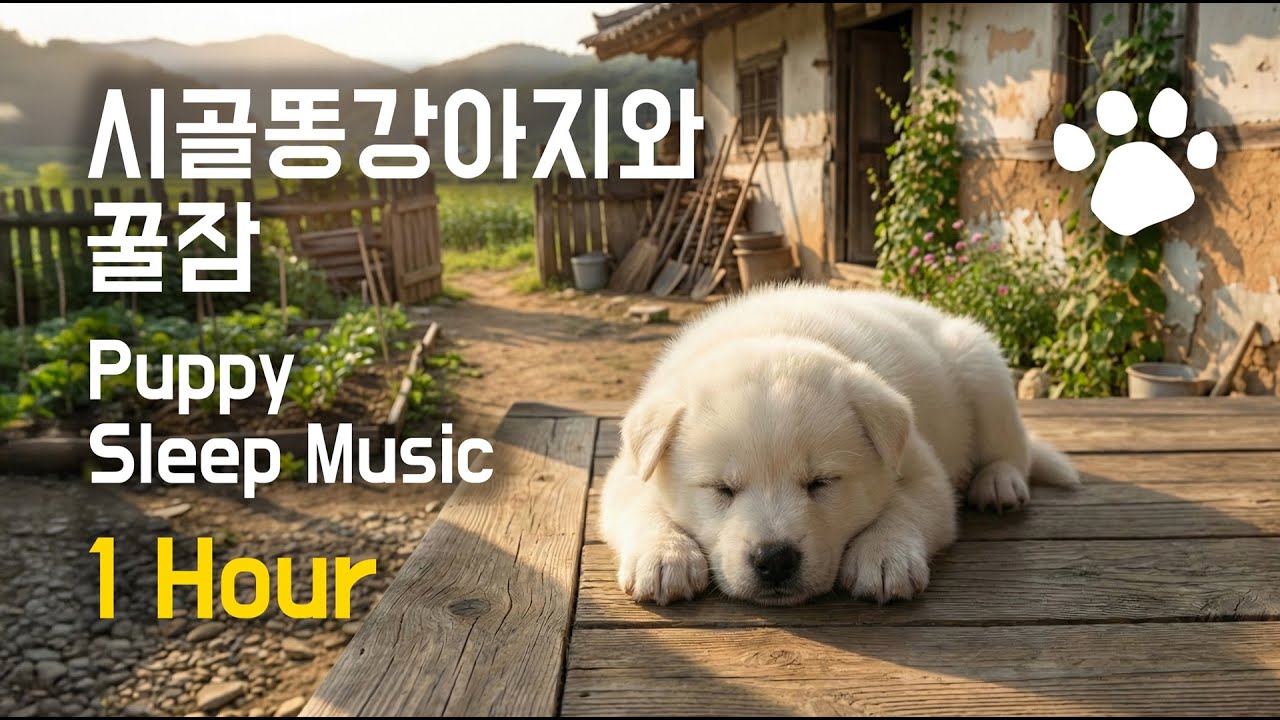 Soft Piano Jazz for Deep Sleep & Relaxation 🐶 시골 똥강아지와 꿀잠 힐링 음악 (1 Hour)